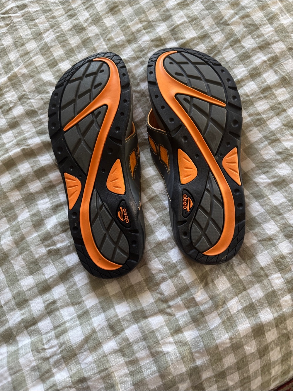 ABEO Alarys Orthotic Thong Sandals - Women’s Size 8 (Orange/Gray) - Picture 7 of 8